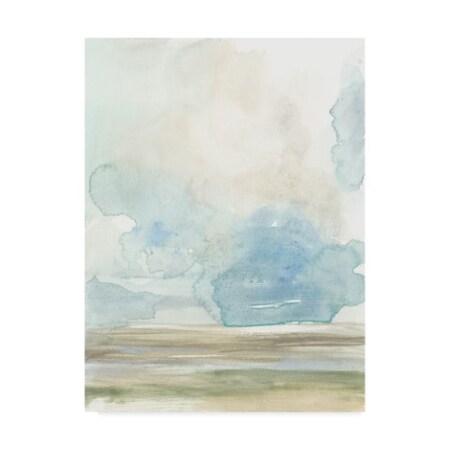 Jennifer Goldberger 'Clouds Over The Marsh I' Canvas Art,18x24
